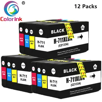 ColorInk 711 XL 711XL Ink Cartridges Replacement For HP711 HP711XL Designjet T120 24/T120 610/T520 24/T520 36/T520 610 Printer
ColorInk 711 XL 711XL Ink Cartridges Replacement For HP711 HP711XL Designjet T120 24/T120 610/T520 24/T520 36/T520 610 Printer