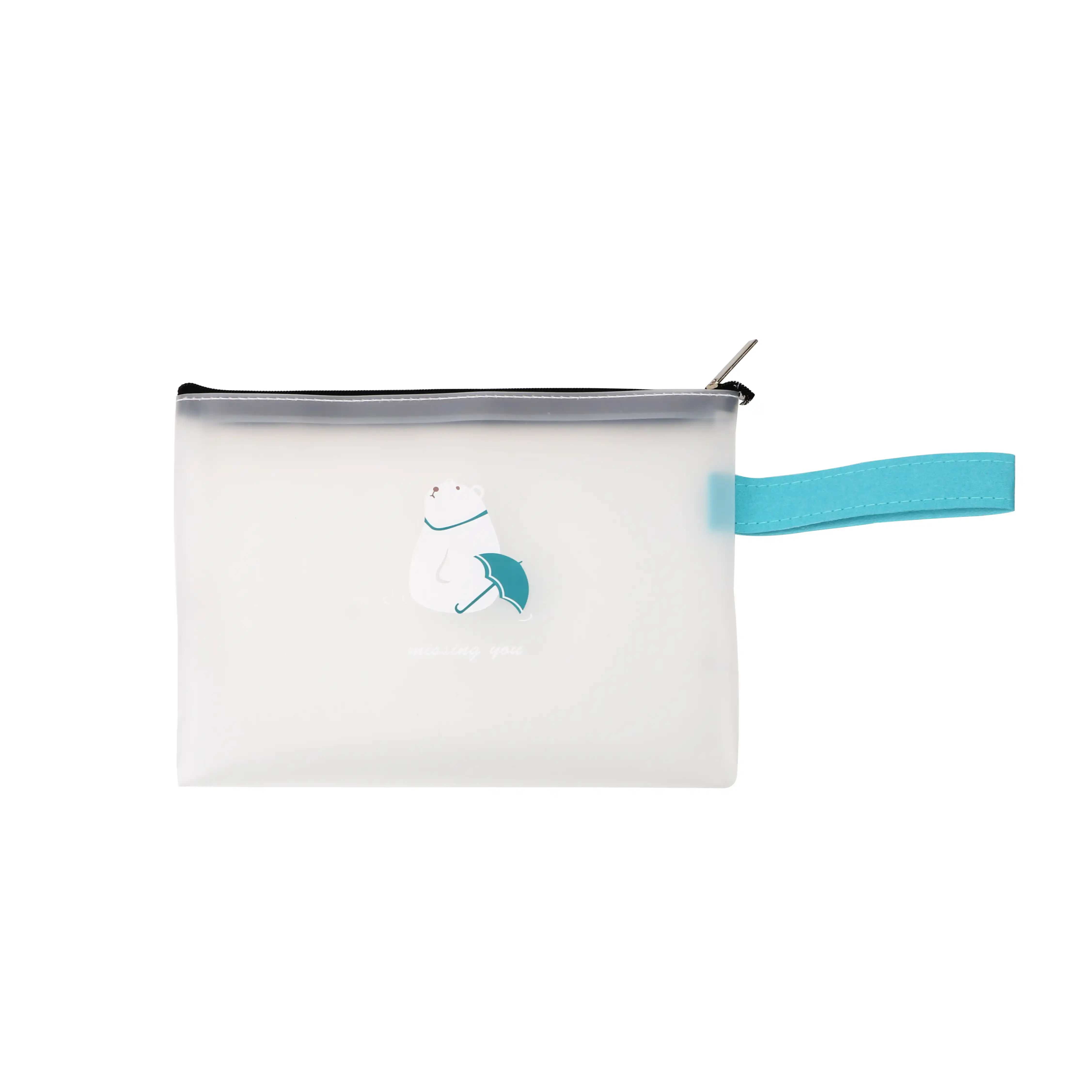 storage zipper bag pouch transparent zipper file bag stationery