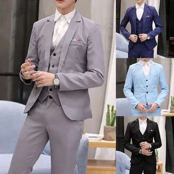 2020 Business Men Blazers Casual One Button Mens Suit Jacket Spring Autumn Formal Slim Fit Suit Coats For Wedding Party Jacket
2020 Business Men Blazers Casual One Button Mens Suit Jacket Spring Autumn Formal Slim Fit Suit Coats For Wedding Party Jacket