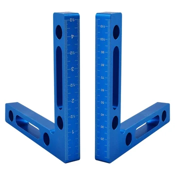 Aluminium Alloy 90 Degree Positioning Squares (12X12cm) Right Angle Clamps Woodworking Carpenter Tool for Picture Frame
Aluminium Alloy 90 Degree Positioning Squares (12X12cm) Right Angle Clamps Woodworking Carpenter Tool for Picture Frame