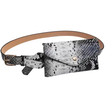 Women Waist Pack Serpentine Leather Fashion Snake Skin Waist Belt Simple Wild Personality Small Square H1 
Women Waist Pack Serpentine Leather Fashion Snake Skin Waist Belt Simple Wild Personality Small Square H1