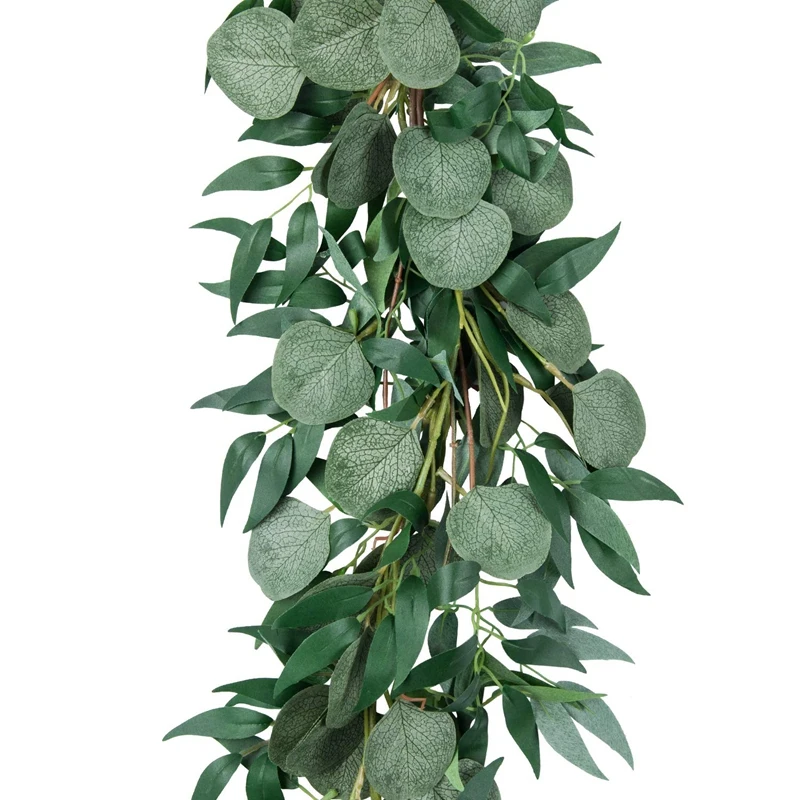 6.5-Foot Artificial Eucalyptus Garland and 6-Foot Willow Vine Branches Leaf Garland String Door Green Garland Indoor and Outdoor
6.5-Foot Artificial Eucalyptus Garland and 6-Foot Willow Vine Branches Leaf Garland String Door Green Garland Indoor and Outdoor