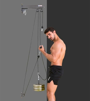 Metal Gym Fitness DIY Pulley Cable Machine Attachments Back Muscle Biceps Triceps Blaster Trainer Pull Down Machine Full Set
Metal Gym Fitness DIY Pulley Cable Machine Attachments Back Muscle Biceps Triceps Blaster Trainer Pull Down Machine Full Set