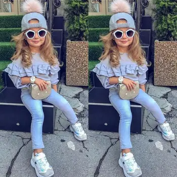 Pudcoco 2020 2PCS Toddler Kids Baby Girls Ruffle Tops Denim Pants Trousers Outfits Clothes
Pudcoco 2020 2PCS Toddler Kids Baby Girls Ruffle Tops Denim Pants Trousers Outfits Clothes
