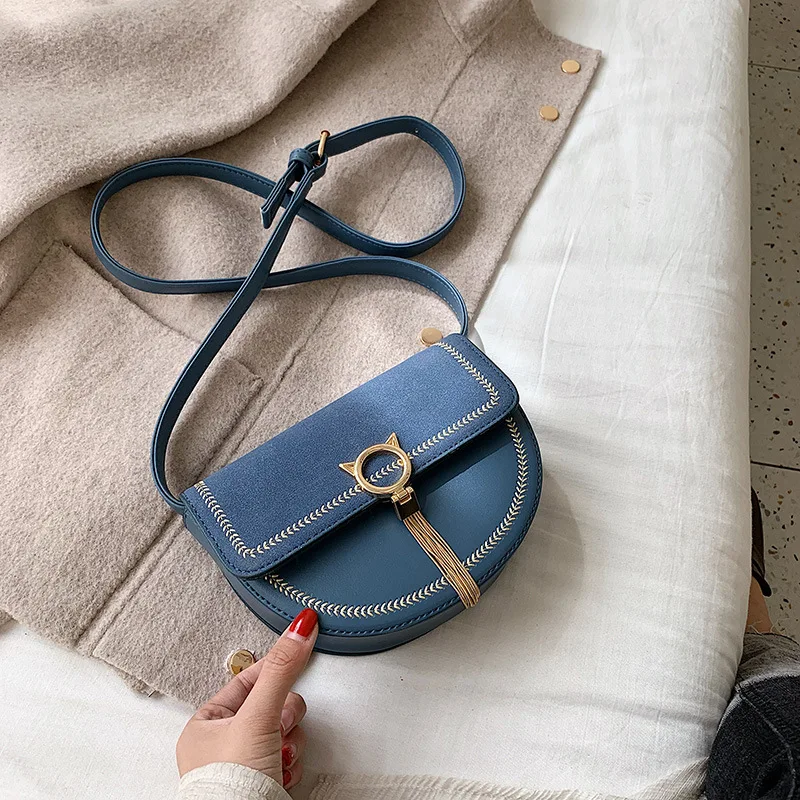 New Arrival Bag Women's INS Super Fire 2019 Autumn And Winter Dull Polish Saddle Bag Mini Embroidery Thread Tassels Crossbody Ba
New Arrival Bag Women's INS Super Fire 2019 Autumn And Winter Dull Polish Saddle Bag Mini Embroidery Thread Tassels Crossbody Ba
