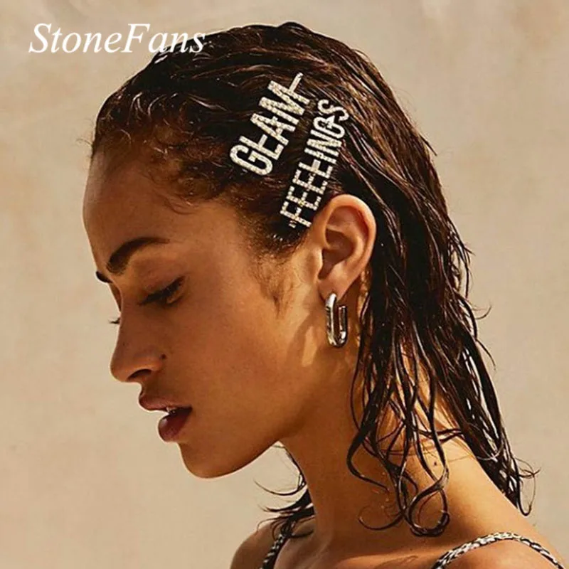 Stonefans Fashion Letter Rhinestone Bobby Pins with Words for Women Money Crystal Word Hair Clip Pin Barretts Party Accessories
Stonefans Fashion Letter Rhinestone Bobby Pins with Words for Women Money Crystal Word Hair Clip Pin Barretts Party Accessories
