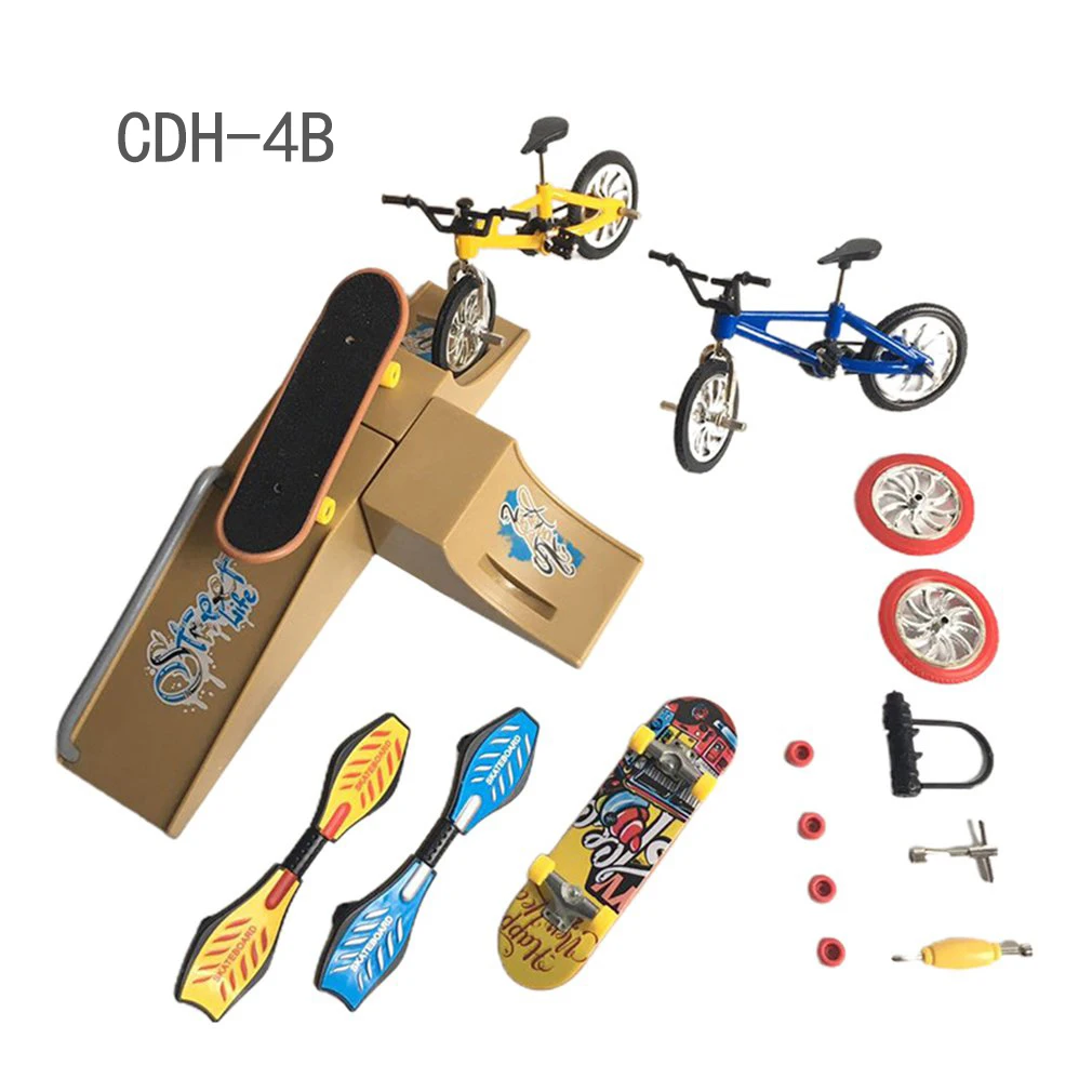 Generic Mini Finger Skateboarding Fingerboard BMX Bicycle Skate Boards