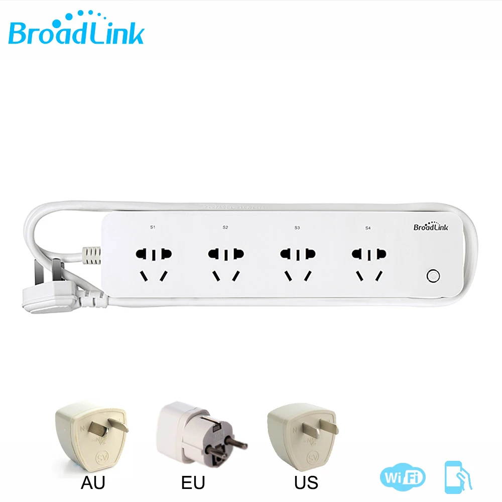 Broadlink Socket Smart MP1 Power Strip 4-Outlet Plug WiFi 3G 4G APP control support Remote controle Individually Adjustable
Broadlink Socket Smart MP1 Power Strip 4-Outlet Plug WiFi 3G 4G APP control support Remote controle Individually Adjustable