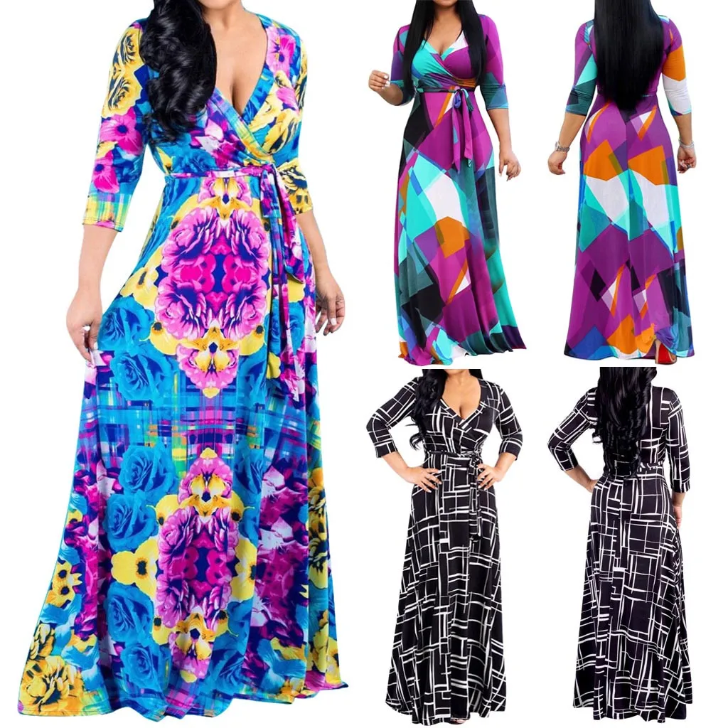 2019 hot products Fashion Women Casual Print Three Quarter V-Neck Bandage Loose Long Dress Dropshipping Discount Free Shipping
2019 hot products Fashion Women Casual Print Three Quarter V-Neck Bandage Loose Long Dress Dropshipping Discount Free Shipping