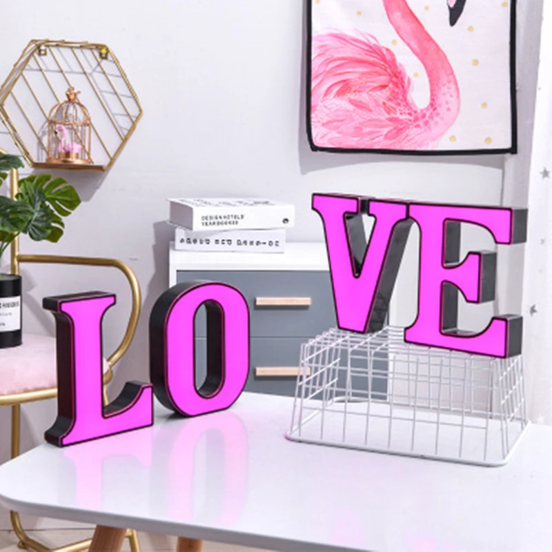 LED Letter Night Light DIY Personalized Word Design Art 26 Letters Wedding Home Store Advertising Holiday Decoration Battery Box
LED Letter Night Light DIY Personalized Word Design Art 26 Letters Wedding Home Store Advertising Holiday Decoration Battery Box