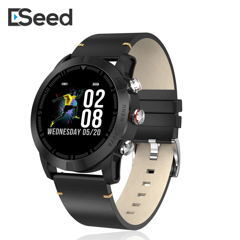 

ESEED S10 Smart Watch Men IP68 Waterproof Heart Rate Monitor Fitness Tracker Sport leather band Smartwatch for samsung phone
