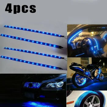 New Arrival High Quality Blue 4PCS 12V 12" 15SMD Flexible LED Strip Light Waterproof For Car Truck Boat
New Arrival High Quality Blue 4PCS 12V 12" 15SMD Flexible LED Strip Light Waterproof For Car Truck Boat