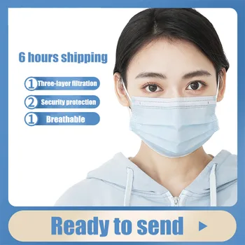 Disposable Face Masks 3 Laye Non Woven Protection Dust Filter Mask Elastic EarLoop Breathable Maske Fast Shipping CE Certificate
Disposable Face Masks 3 Laye Non Woven Protection Dust Filter Mask Elastic EarLoop Breathable Maske Fast Shipping CE Certificate