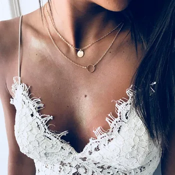 Fashion Simple Sequins Bar Coin Multilayer Chain Tassel Tiny Clavicle Necklaces Women TRENDY Kpop Silver Color Jewelry
Fashion Simple Sequins Bar Coin Multilayer Chain Tassel Tiny Clavicle Necklaces Women TRENDY Kpop Silver Color Jewelry