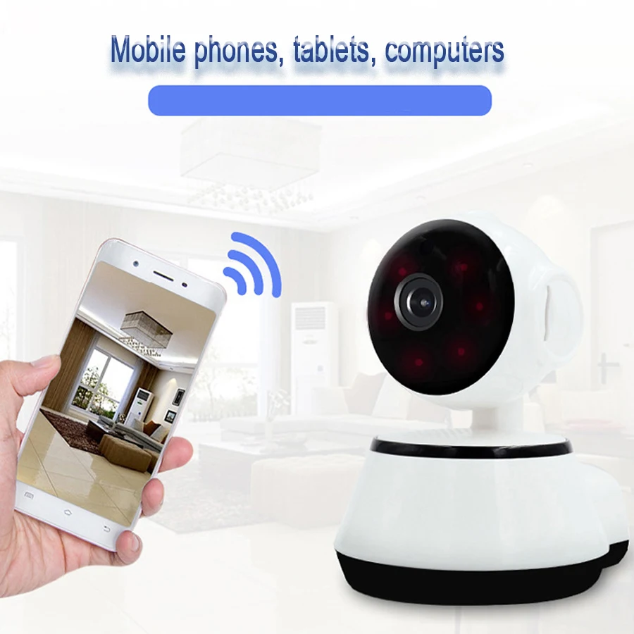 HD Wireless IP Camera App control Home Security Night Vision Wide Angle Smart WiFi Audio CCTV Camera
HD Wireless IP Camera App control Home Security Night Vision Wide Angle Smart WiFi Audio CCTV Camera