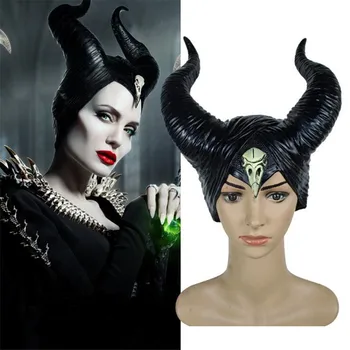 Movie Maleficent 2 Hat Mask Cosplay Costumes Props Evil Witch Horns Helmet Party Black Queen Halloween Gift 
Movie Maleficent 2 Hat Mask Cosplay Costumes Props Evil Witch Horns Helmet Party Black Queen Halloween Gift