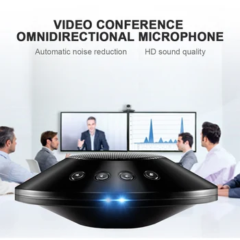 Video Conference Real Time Meeting Dialogue LED Indicator Office USB Interface Audio Pickup Omnidirectional Microphone Business
Video Conference Real Time Meeting Dialogue LED Indicator Office USB Interface Audio Pickup Omnidirectional Microphone Business