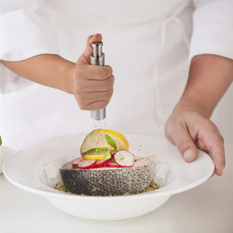 Stainless Steel Durable Salt and Pepper Mills Grinder Manual Press Pepper Bottle Pepper Mill Kitchen Tools Accessories
Stainless Steel Durable Salt and Pepper Mills Grinder Manual Press Pepper Bottle Pepper Mill Kitchen Tools Accessories