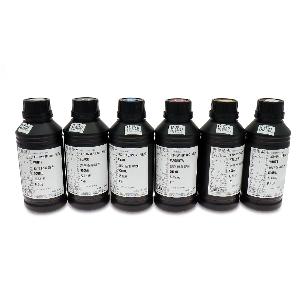 1 Bottle 500ml UV Ink For Epson LED UV Ink For UV Flatbed Printer Use For Epson L805 L800 L1800 For Phone Case TPU Metal Acrylic
1 Bottle 500ml UV Ink For Epson LED UV Ink For UV Flatbed Printer Use For Epson L805 L800 L1800 For Phone Case TPU Metal Acrylic