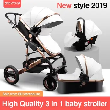2020 high landscape baby stroller 3 in 1 stroller can sit and lie two-way folding trolley Newbroen carriage with car seat
2020 high landscape baby stroller 3 in 1 stroller can sit and lie two-way folding trolley Newbroen carriage with car seat