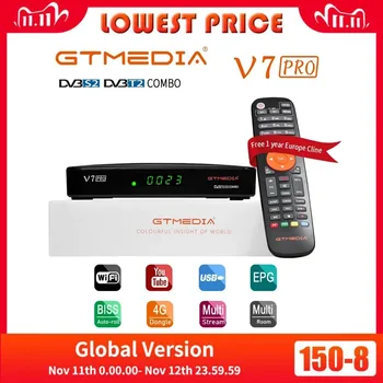 2020 NEW GTMEDIA V7 Pro Combo DVB-T2 DVB-S2 TV decoder CA Card H.265 PowerVu Biss Key Cline spain PK Freesat V7 Plus TV Box
2020 NEW GTMEDIA V7 Pro Combo DVB-T2 DVB-S2 TV decoder CA Card H.265 PowerVu Biss Key Cline spain PK Freesat V7 Plus TV Box