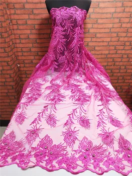 African Embroidered Tulle Lace Fabric High Quality Pink Nigerian Bridal Lace Fabrics French Net Lace For Evening Party
African Embroidered Tulle Lace Fabric High Quality Pink Nigerian Bridal Lace Fabrics French Net Lace For Evening Party