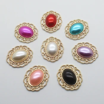 25*30MM Metal Alloy Buttons 10pcs/Lot Oval Man Made Pearl Buttons DIY Sewing Gold Beautiful Decor accessories Wholesale Price
25*30MM Metal Alloy Buttons 10pcs/Lot Oval Man Made Pearl Buttons DIY Sewing Gold Beautiful Decor accessories Wholesale Price