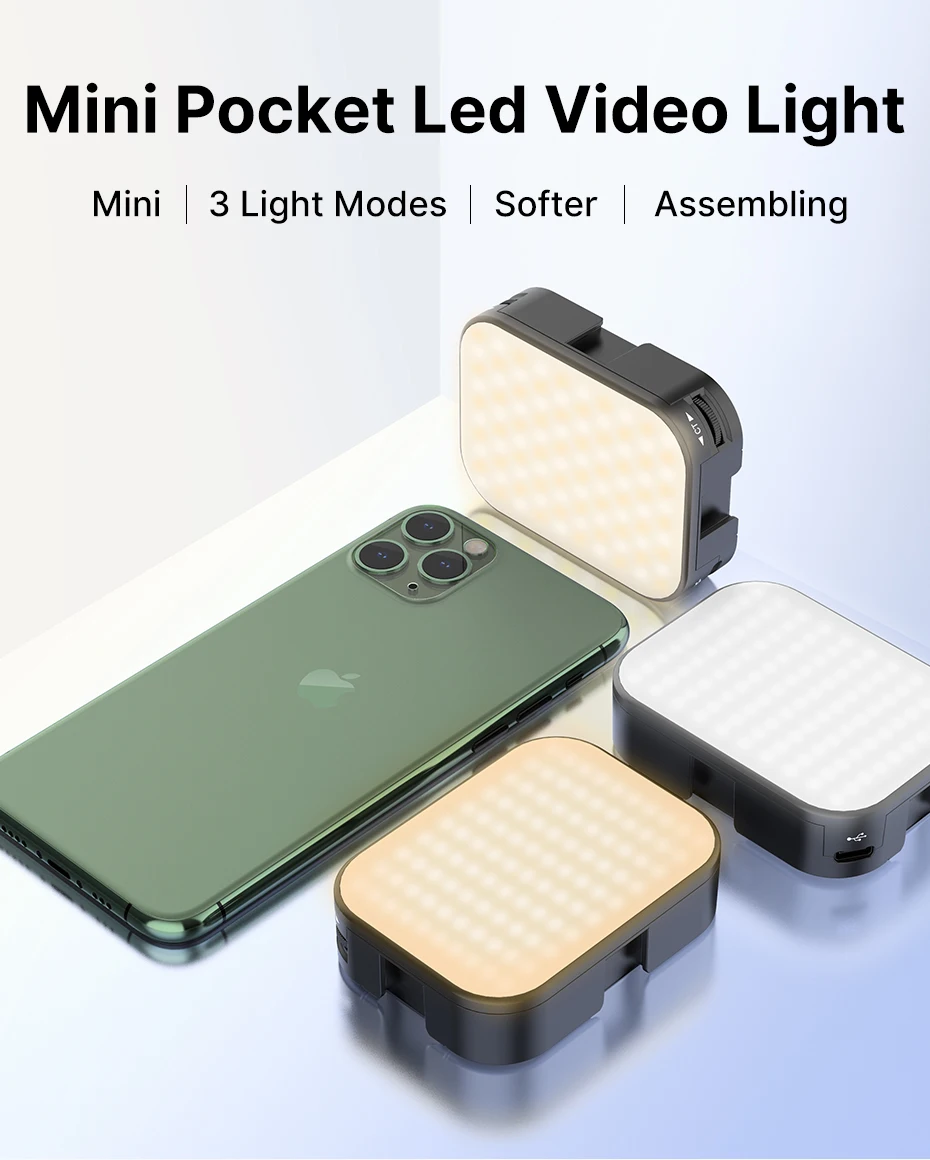 Ulanzi Vijim VL-100C Soft LED Vlog Light Adjustable On Camera Fill Light 2500K-6500K Dimmable Light Live Youtube Lamp Light
Ulanzi Vijim VL-100C Soft LED Vlog Light Adjustable On Camera Fill Light 2500K-6500K Dimmable Light Live Youtube Lamp Light