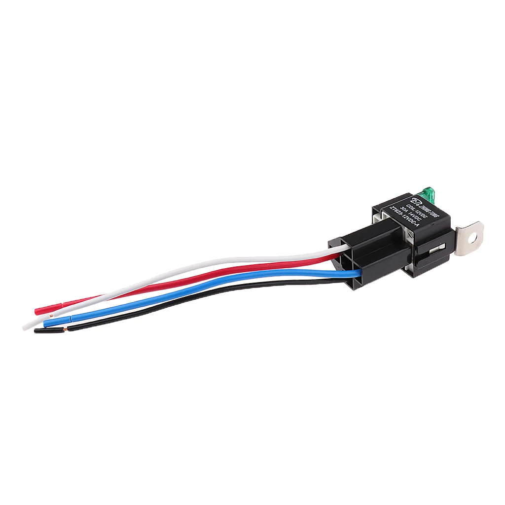 5 Set Of Car 30A AMP 12V Relay Kit For Fan Fuel Pump Light 4Pin 4 Wire SPST 5 Set Of Car 30A AMP 12V Relay Kit For Fan Fuel Pump Light 4Pin 4 Wire SPST