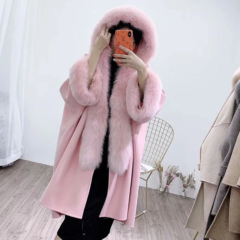Plus Size Female Wool Coat With Real Fox Fur Women Oversized Warm Beige Wool Jacket Blue Autumn Loose Ladies Fashion Fur Jacket
Plus Size Female Wool Coat With Real Fox Fur Women Oversized Warm Beige Wool Jacket Blue Autumn Loose Ladies Fashion Fur Jacket