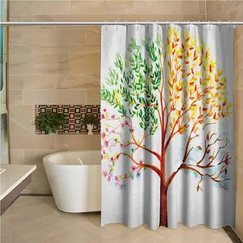 Watercolor Precision Custom Shower Curtain Tree with Changing Seasons Effect on Its Crown Nature Ecology Foliage Theme Modern
Watercolor Precision Custom Shower Curtain Tree with Changing Seasons Effect on Its Crown Nature Ecology Foliage Theme Modern