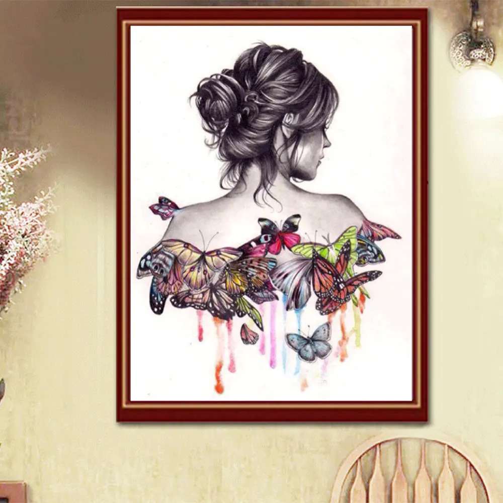 Butterfly Girl 5D Round Diamond DIY Diamond Painting Set Cross Stitch Painting By Numbers Home Living Room Decorative Paintings
Butterfly Girl 5D Round Diamond DIY Diamond Painting Set Cross Stitch Painting By Numbers Home Living Room Decorative Paintings