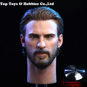 1/6 Scale Captain America Chris Evans Head Sculpt W/Metal Shield Head Carving Model Fit 12"Collectible Doll Toys Xmas gift
1/6 Scale Captain America Chris Evans Head Sculpt W/Metal Shield Head Carving Model Fit 12"Collectible Doll Toys Xmas gift