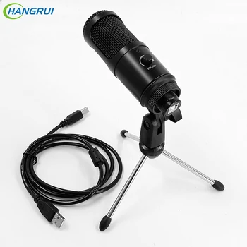 hangrui USB condenser microphones Professional microphone Mic With tripod For Laptop Computer pc Studio Recording Vocals Voice
hangrui USB condenser microphones Professional microphone Mic With tripod For Laptop Computer pc Studio Recording Vocals Voice