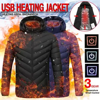2020 Winter Mens Heated Outdoor Jacket Coat USB Electric Battery Long Sleeves Heating Hooded Jackets Warm Winter Thermal Parka
2020 Winter Mens Heated Outdoor Jacket Coat USB Electric Battery Long Sleeves Heating Hooded Jackets Warm Winter Thermal Parka