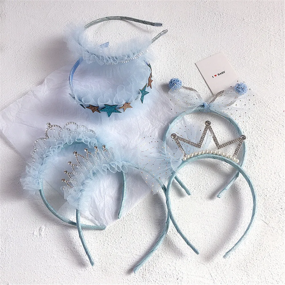 Children Girl Kids Hairbands Headband Cute Blue Crown Star Ear Lace Yarn Princess Fashion Head Wear Accessories Festival-SWD-W19
Children Girl Kids Hairbands Headband Cute Blue Crown Star Ear Lace Yarn Princess Fashion Head Wear Accessories Festival-SWD-W19