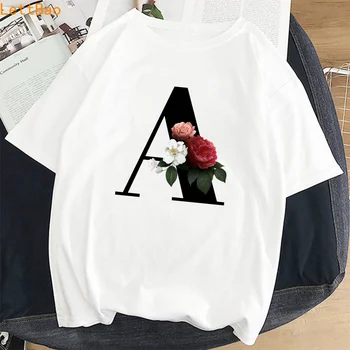 Summer Women T-shirts Alphabet Pretty T-shirt Flowers Fashion Casual New Women Clothing Harajuku Round Neck Unisex T-shirt
Summer Women T-shirts Alphabet Pretty T-shirt Flowers Fashion Casual New Women Clothing Harajuku Round Neck Unisex T-shirt