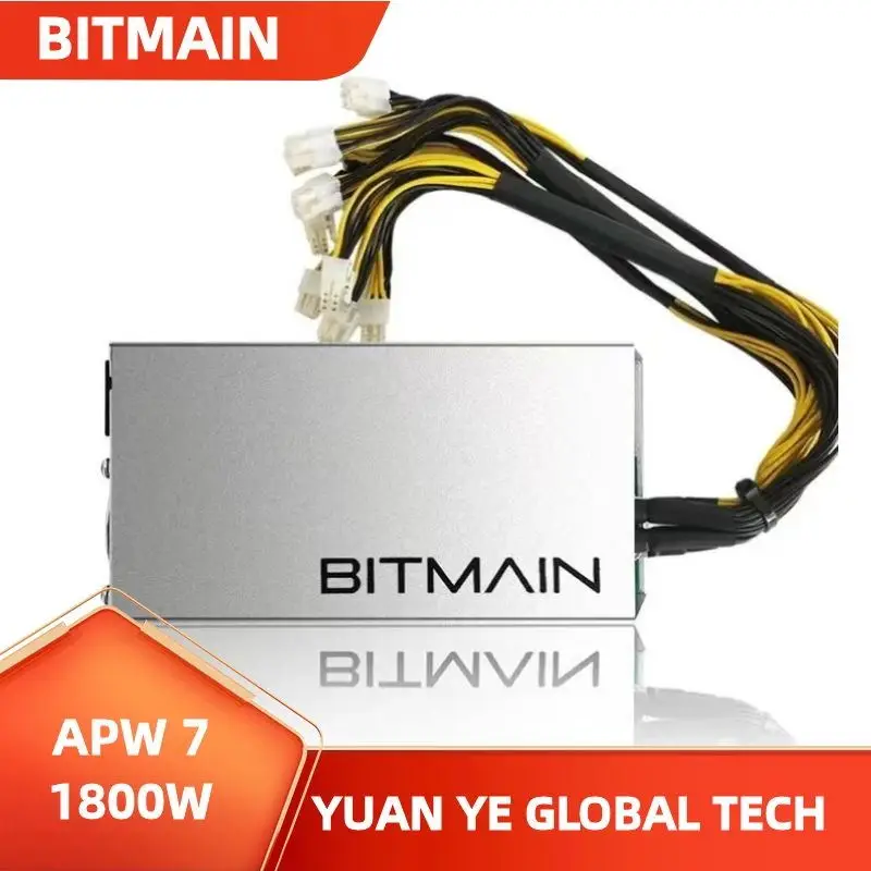 Bitmain APW7 1800 Вт оборудование для майнинга Antminer A6/A7/S9/R4/S7/E9 1800 Вт блок питания 6-контактный antminer PSU miner APW3 APW7
Bitmain APW7 1800 Вт оборудование для майнинга Antminer A6/A7/S9/R4/S7/E9 1800 Вт блок питания 6-контактный antminer PSU miner APW3 APW7