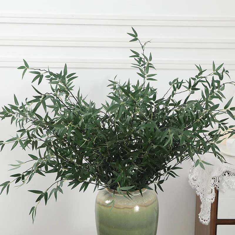 Artificial Silk Bamboo Leaves Branch Green Plants for Home Office Wedding Decoration
Artificial Silk Bamboo Leaves Branch Green Plants for Home Office Wedding Decoration