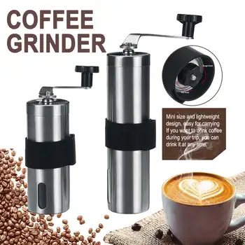 Manual Ceramic Coffee Grinder Stainless Steel Adjustable Coffee Bean Mill With Rubber Loop Ring Easy Clean Kitchen Tools
Manual Ceramic Coffee Grinder Stainless Steel Adjustable Coffee Bean Mill With Rubber Loop Ring Easy Clean Kitchen Tools