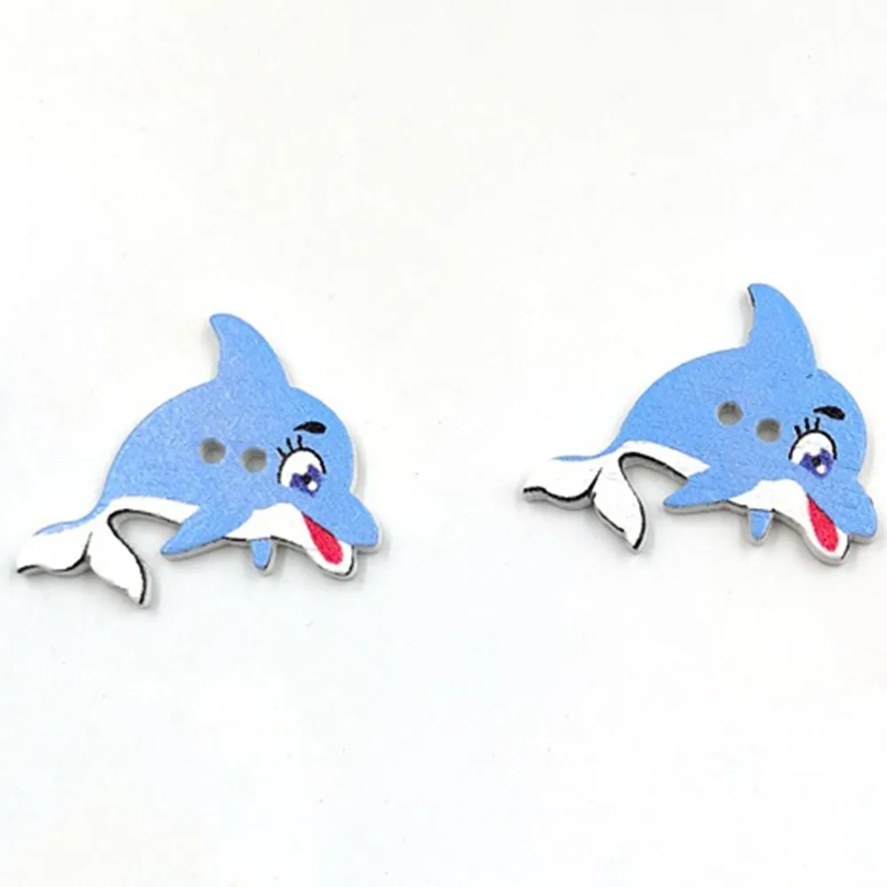 50PC Dolphin Painted Wooden Buttons for Craft DIY Scrapbooking Decor 2 Holes Buttons Wood Buttons Handwork Sewing Supplies
50PC Dolphin Painted Wooden Buttons for Craft DIY Scrapbooking Decor 2 Holes Buttons Wood Buttons Handwork Sewing Supplies
