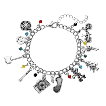 Stranger things Charm Bracelet Eleven Compass Demogorgon Adjustable Chain Bracelets Kids Jewelry Wholesale Christmas Gift Fandom 
Stranger things Charm Bracelet Eleven Compass Demogorgon Adjustable Chain Bracelets Kids Jewelry Wholesale Christmas Gift Fandom