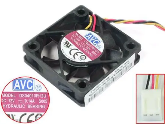 3-проводной Вентилятор охлаждения сервера AVC DS04010R12U S005 45K6342 DC 12V 0.14A 40x40x10 мм
3-проводной Вентилятор охлаждения сервера AVC DS04010R12U S005 45K6342 DC 12V 0.14A 40x40x10 мм
