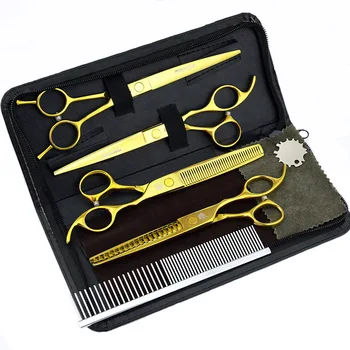 7 inch Pet Dog Cat Hair Clippers Pet Dog Gromming Scissors Pet Straight &Thinning & Up Curved Scissors Kit Pet Gromming Tools
7 inch Pet Dog Cat Hair Clippers Pet Dog Gromming Scissors Pet Straight &Thinning & Up Curved Scissors Kit Pet Gromming Tools