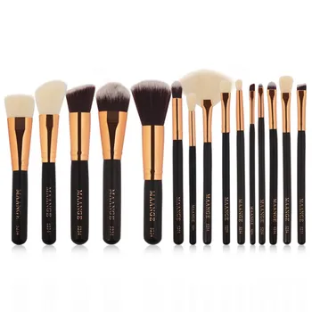 MAANGE 15Pcs Face Eyes Lips Makeup Brushes Set +PU Bags Professional Powder Brush With Natural Hair Make Up Brushes With Bag New 
MAANGE 15Pcs Face Eyes Lips Makeup Brushes Set +PU Bags Professional Powder Brush With Natural Hair Make Up Brushes With Bag New