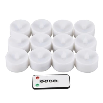 12PCS Remote Control LED Candles Pack of 6 Warm White Led Flameless Candles Battery Operated Dancing Flame Household Tea Light
12PCS Remote Control LED Candles Pack of 6 Warm White Led Flameless Candles Battery Operated Dancing Flame Household Tea Light