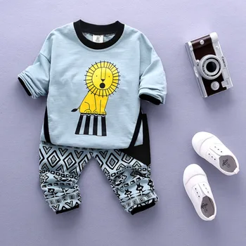 Infant Boy Baby Clothes Set Cartoon Lion Pattern Autumn Long Sleeve T-shirt Pants 2-piece Suit Boutique 0-4 Years Old
Infant Boy Baby Clothes Set Cartoon Lion Pattern Autumn Long Sleeve T-shirt Pants 2-piece Suit Boutique 0-4 Years Old