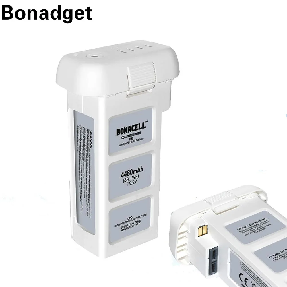 Bonadget DJI Phantom3 standard battery 4480mAh 15.2V Intelligent battery For DJI Phantom 3 Professional SE/Standard drone L30
Bonadget DJI Phantom3 standard battery 4480mAh 15.2V Intelligent battery For DJI Phantom 3 Professional SE/Standard drone L30