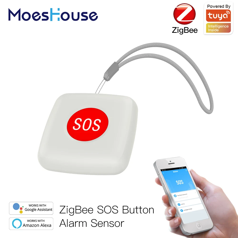 Tuya ZigBee SOS Button Sensor Alarm Elderly Children Alarm Emergency Help Switch Tuya Smart Life App Remote Control
Tuya ZigBee SOS Button Sensor Alarm Elderly Children Alarm Emergency Help Switch Tuya Smart Life App Remote Control