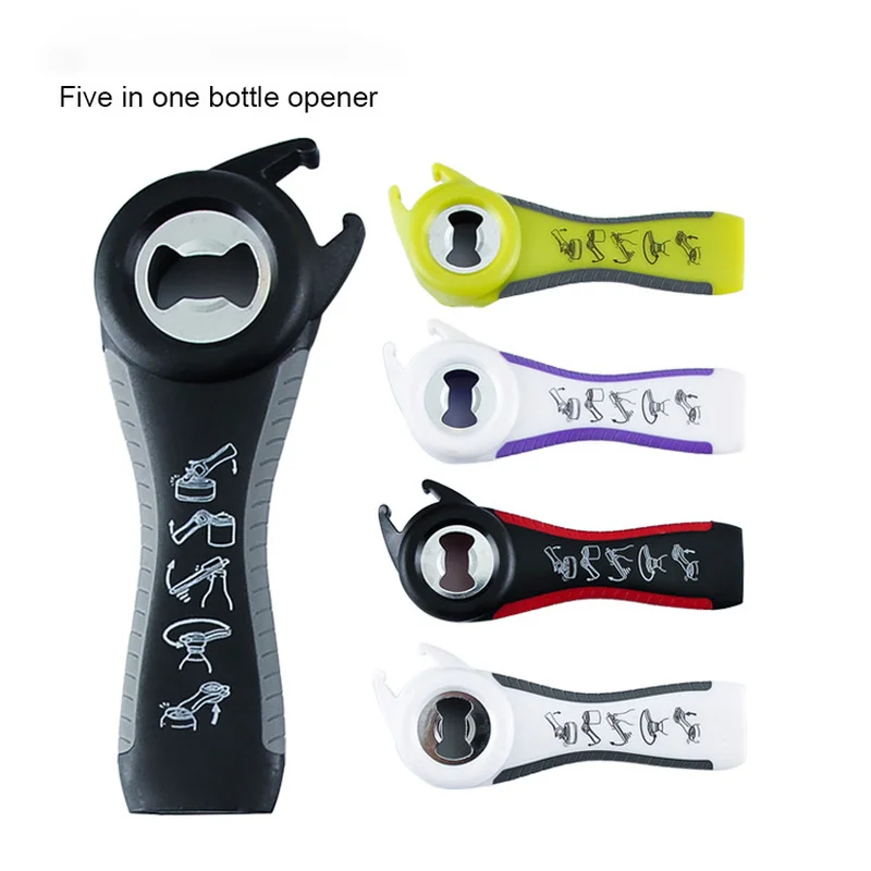 Portable Five-in-one Bottle Opener Ear Multi-function Can Opener Creative Beer Soda Opener Use Home Bar Party
Portable Five-in-one Bottle Opener Ear Multi-function Can Opener Creative Beer Soda Opener Use Home Bar Party